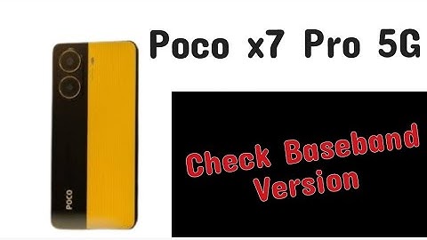 How to check Base band Version in Poco X7 Pro 5G || Poco me Base band version kaise dakhe