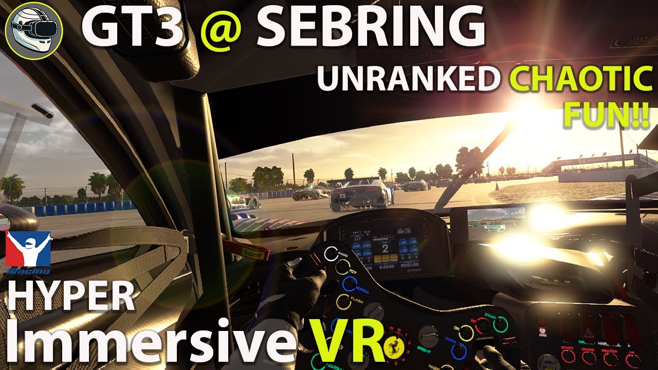 Chaotic sunset racing | Ferrari 296 GT3 @ Sebring | IMMERSIVE RACING | iRacing VR