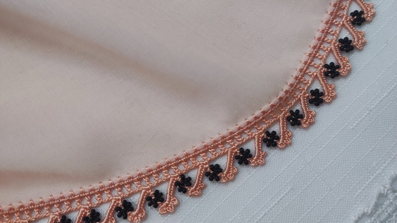 Çok şık bir kum boncuk oyası (@İnci Gibi Oyalar78.oya modeli)