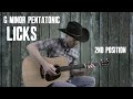 Guitar Riffs Second Position G Minor Pentatonic Scale (Lick #3) - Guitar Lesson Tutorial