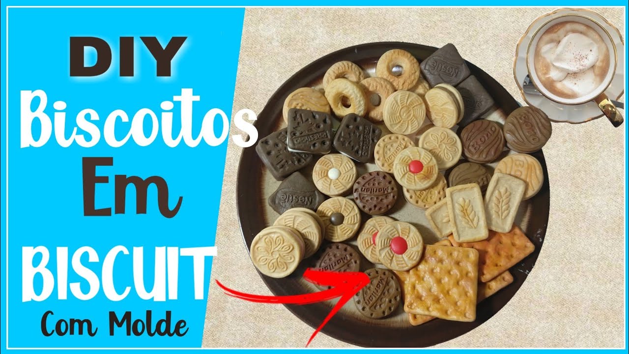 DIY - Biscoitos realistas em biscuit  || com Molde || Pierre Marinho