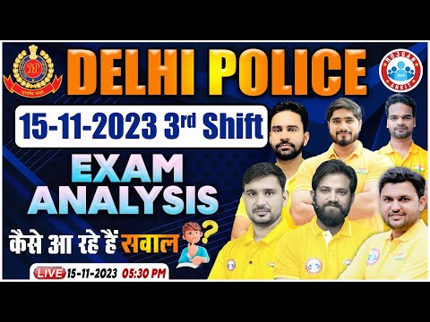 Delhi Police Exam Analysis 2023, 15 Nov Delhi Police Exam Analysis, 3rd Shift Exam Analysis By RWA