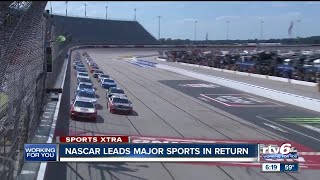 Sports Xtra: NASCAR leads major sports in return
