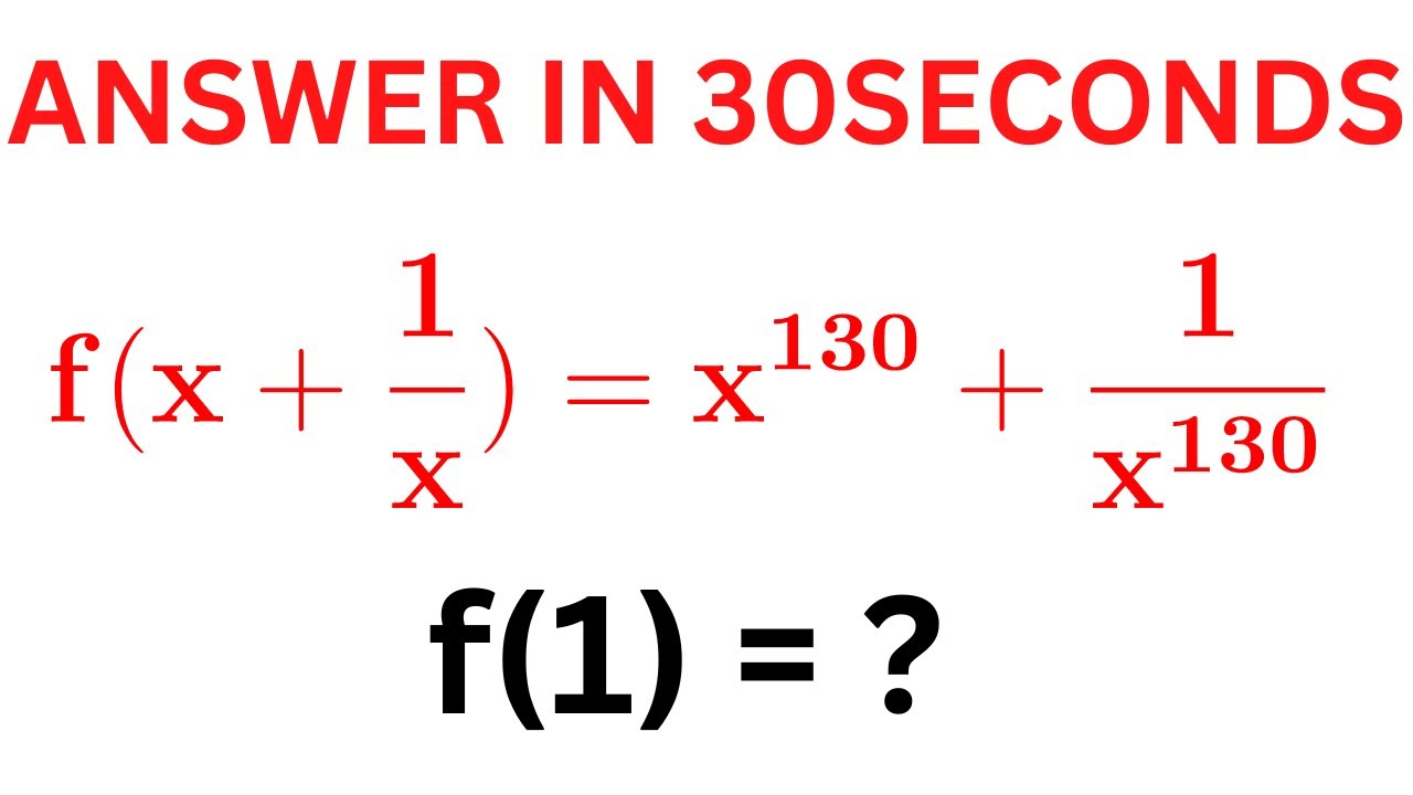 solving-f-x-1-x-x-130-1-x-130-in-two-ways-a-functional-euqation
