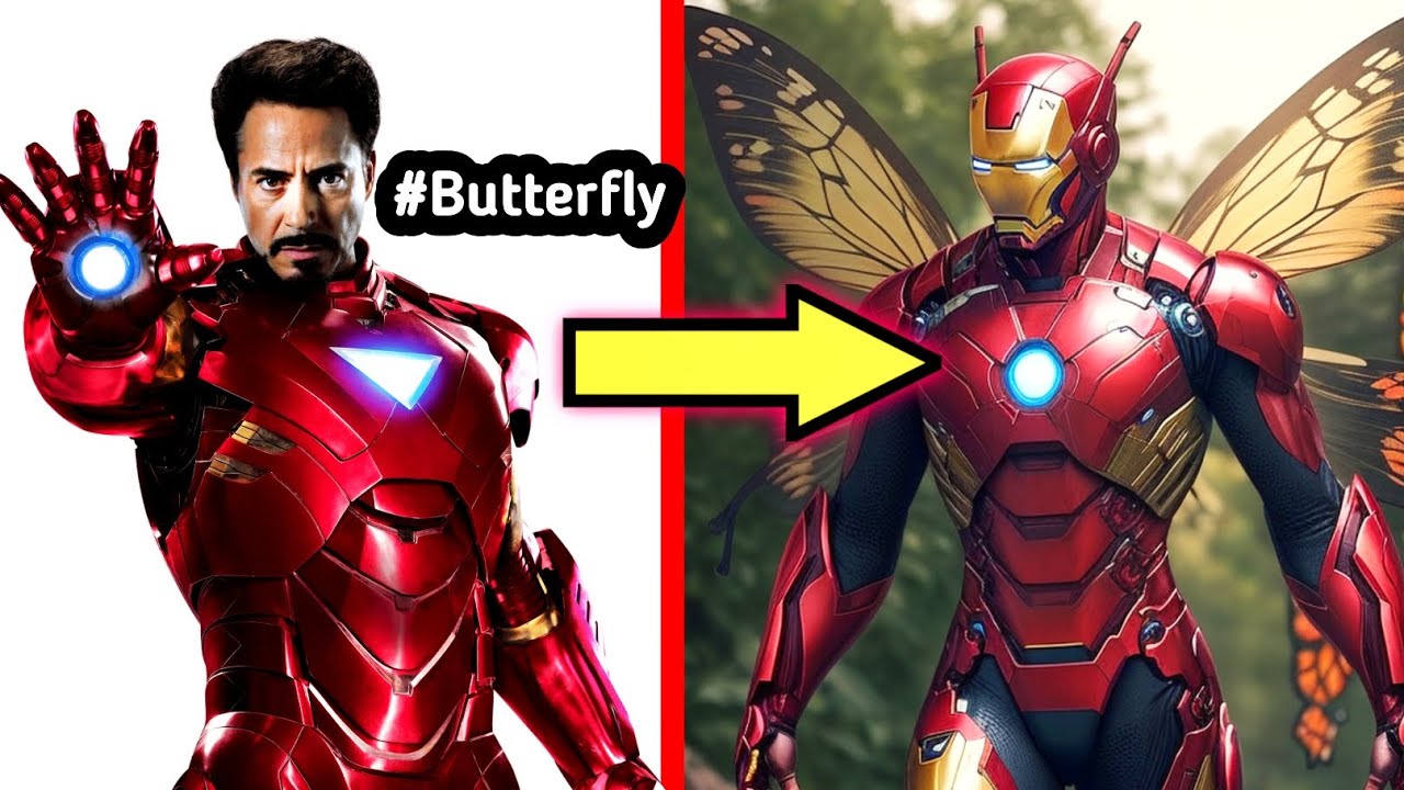 Man Into Insect Iron Man As Insects Version 😱 - YouTube