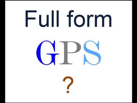 full form of gps youtube gps full form