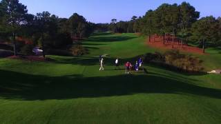 Flyover of the 16th hole at Eagle Point, home of the 2017 Wells Fargo Championship