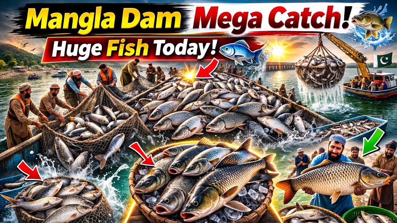 Mangla Dam Fishing Update Today | Huge Catch of Fish