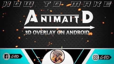 how to make a 3d animated overlay with picsart with God love editz