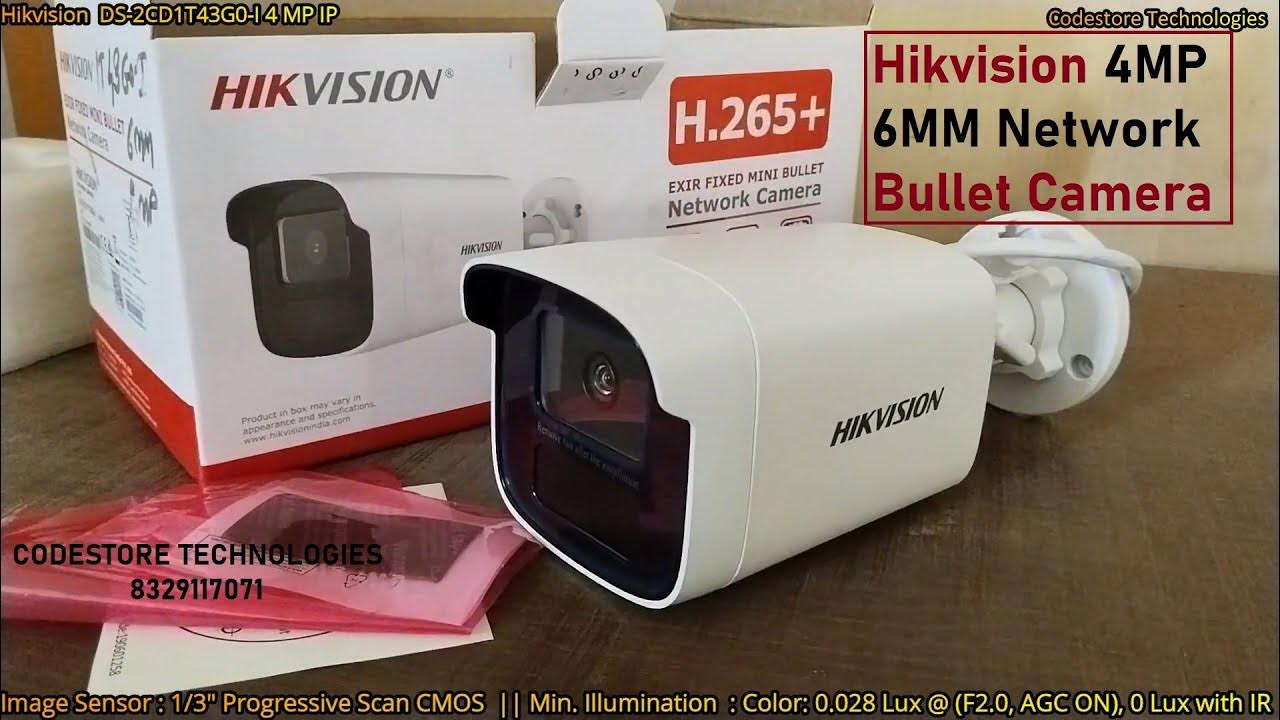 Unboxing Hikvision DS2CD1T43G0I 4 MP 6MM Bullet Network Camera and