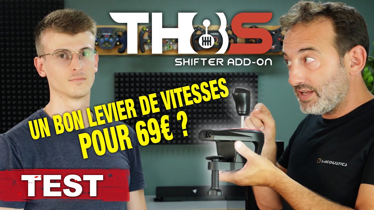 Thrustmaster TH8S Shifter Add-On, Levier de vitesses Noir/Rouge