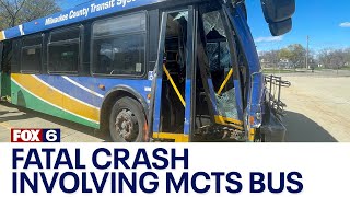 Car crashes into MCTS bus; 1 dead, 5 injured | FOX6 News Milwaukee