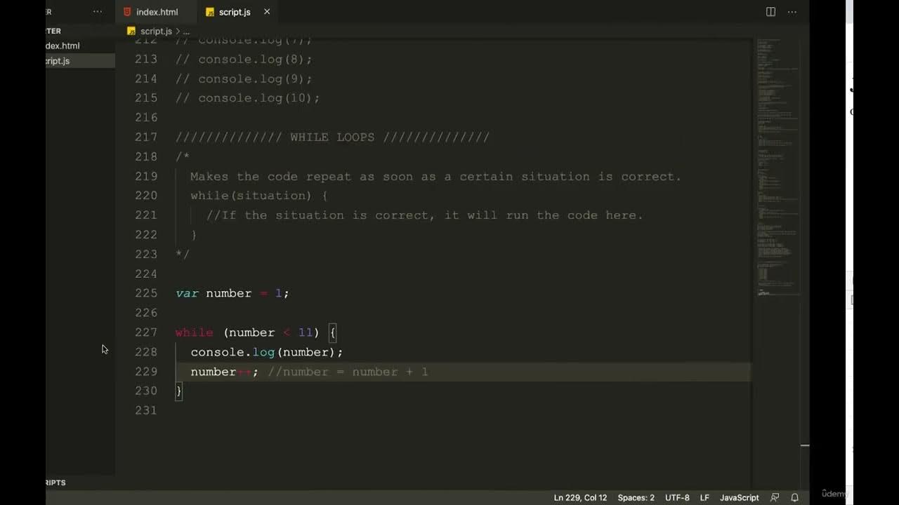 2 Javascript While Loops - JAVASCRIPT LOOPS TUTORIAL FOR BEGINNERS TO ...