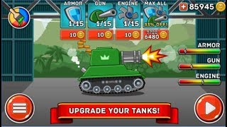 Hills of Steel / Tank Driving Shooting Game / Android Gameplay Video screenshot 3