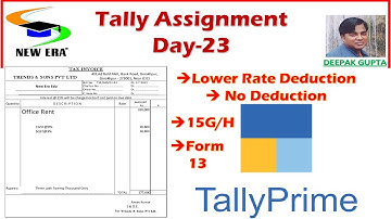 Tally Prime Assignment Day 23 by Deepak Gupta
