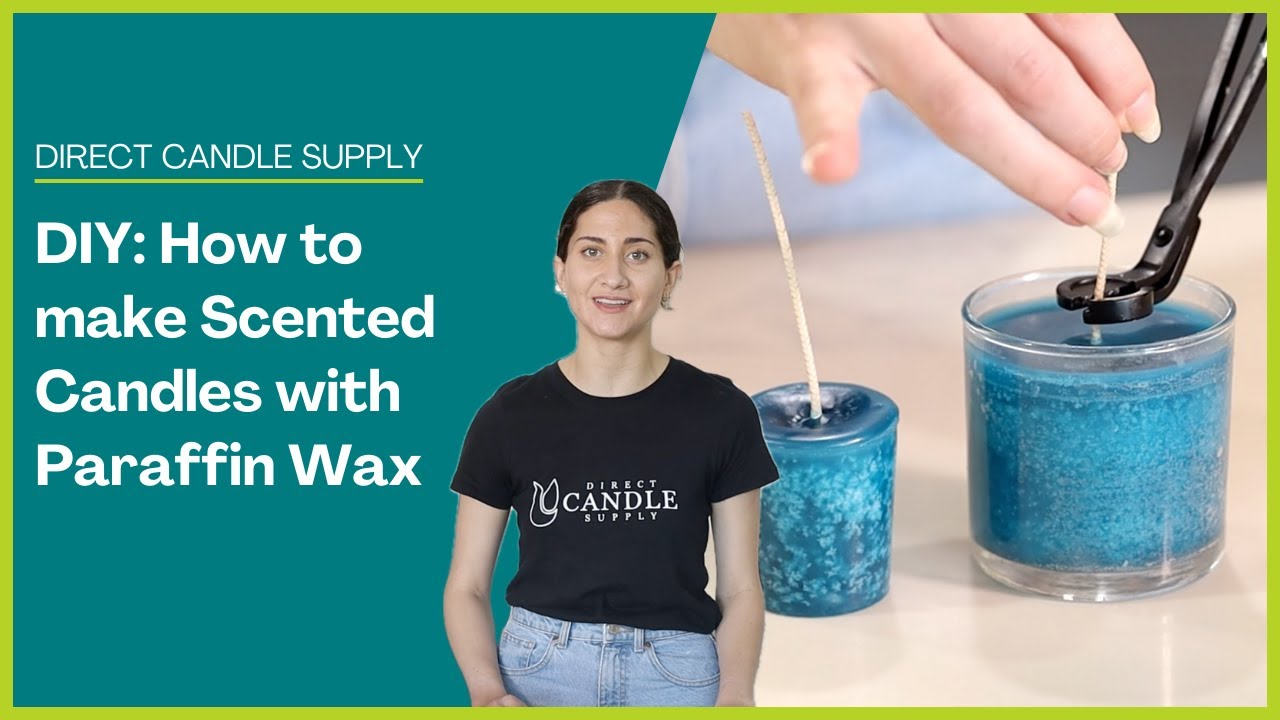 Making Scented Candles using Paraffin Wax | DIY Candle-making | Direct ...