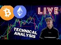LIVE BTC &amp; ETH Technical Analysis - My Trading Levels
