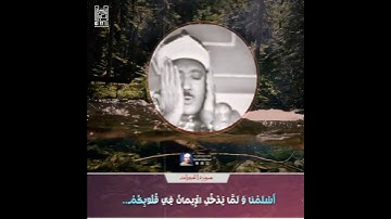 الشيخ عبدالباسط رحمه الله - سورة الحجرات .