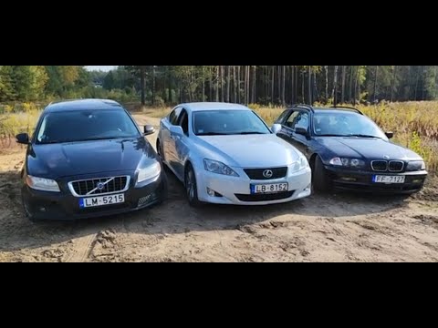 Lexus IS250 VS BMW 328i E46 touring VS Volvo V70 2 5 turbo !