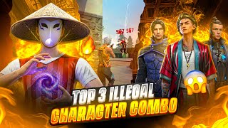 I Made Totally illegal Character Combination 🤯☠️ | Best Character Combination for Free Fire