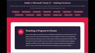 Week 3 - Chapter 4 Lecture - Making Decisions