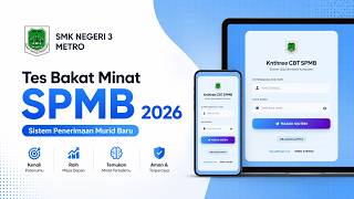 TES BAKAT MINAT SPMB 2026 - SMKN 3 METRO