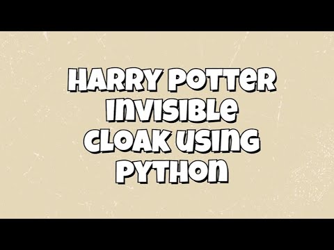 Harry Potter Invisible Clock using Python - YouTube