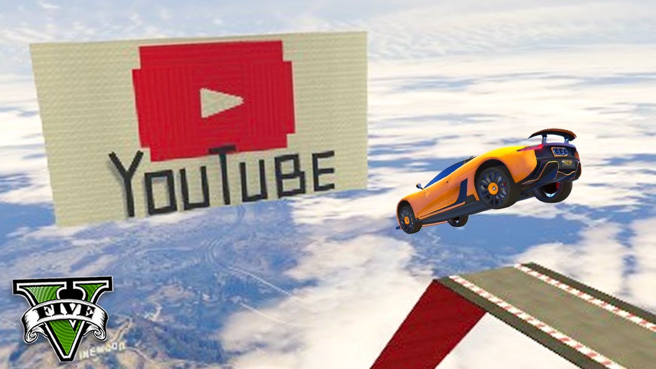 GTA V Online: A MEGA RAMPA DO YOUTUBE com MITADA?!! (INSANO)