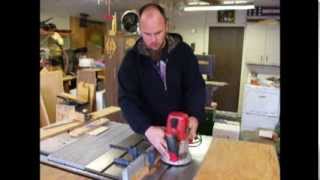 shop tip:easy mitre grooves for youre outfeed table just thought i would share my method for cutting grooves into my outfeed table.