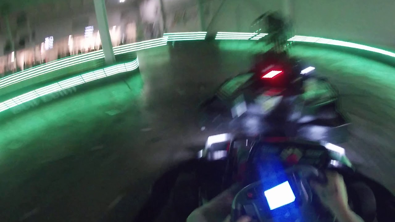 Neon night racing at Three Rivers Indoor Karting