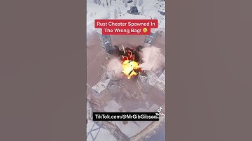 Rust Cheater Spawned In The Wrong Bag! 😬 #rust #shorts