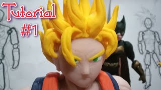 juguetes artesanal GOKU SS2 (figura articulada casera) TUTOTIAL #01 parte 1