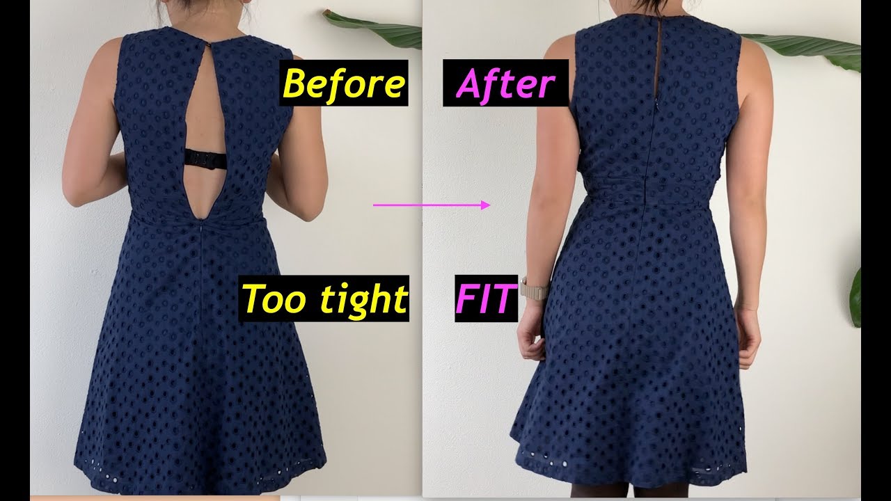 How to fix a too tight dress to fit ...