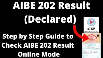 AIBE 2021 Result (Declared) - How to Check Official AIBE 2021 Result Online Mode