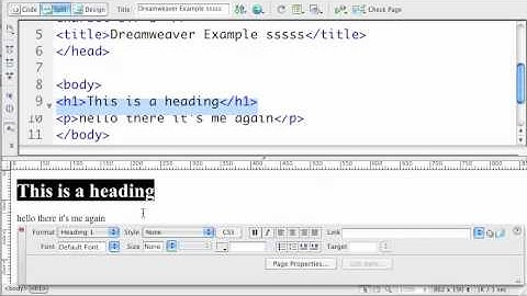 Basic HTML using Dreamweaver