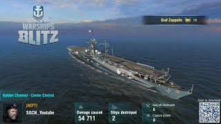 Graf Zeppelin 2 Kills 54711 Dmg World Of Warships Blitz