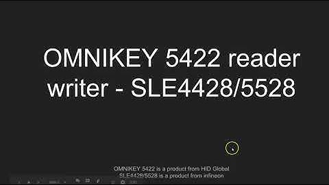 OMNIKEY 5422 Reader Writer - SLE5528/SLE4428