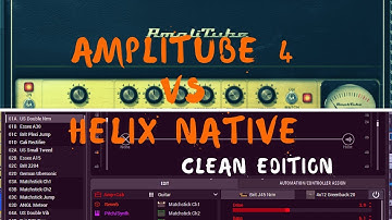 Amplitube 4 VS Helix Native - Amp Simulator Comparison! Clean Sounds
