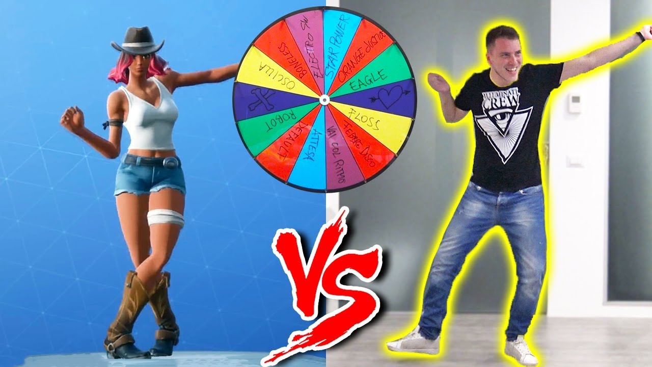 LA RUOTA DEI BALLI DI FORTNITE vs ILLUMINATI CREW - Fortnite Dance Challenge nella VITA REALE!