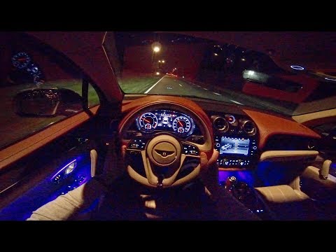 Bentley Bentayga NIGHT DRIVE POV & Interior LIGHTING by AutoTopNL