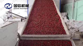 Customer working site high efficiency Chili dryer pepper drying machine