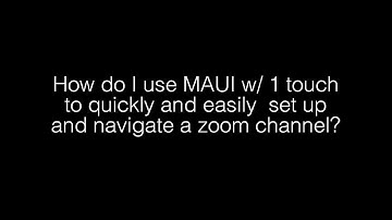 Teledyne LeCroy - How do I use MAUI w/ 1 touch to set up and navigate a zoom channel?