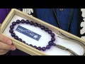 男性用のお数珠　紫水晶22玉　共仕立て