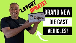 Model Train Layout Update!!! - Die Cast Construction Vehicles 1/50 scale - Die Cast Masters
