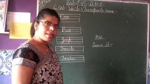 Ukg Evs -Part -19(Write transports name) -By Pushplata Verma