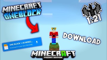 😱 one block minecraft download android 1.20 | one block for mcpe 1.20 download
