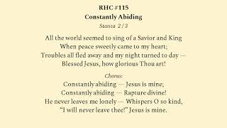 RHC155 Constantly Abiding