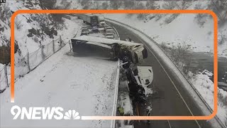 I-70 closed in Glenwood Canyon after semi-truck crash