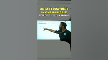 Class 8 Maths Ex 2.2 Q1 | Linear Equations in One Variable | NCERT