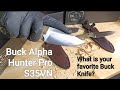 Buck alpha hunter pro drop point s35vn review best fixed blade